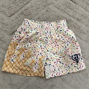 Baseball Lifestyle 101 Sprinkle Pattern Kids Shorts